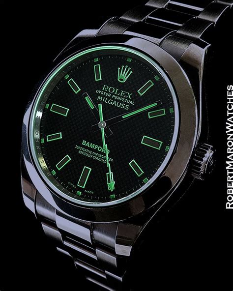 rolex bamford milgauss titanium|rolex watch milgauss price.